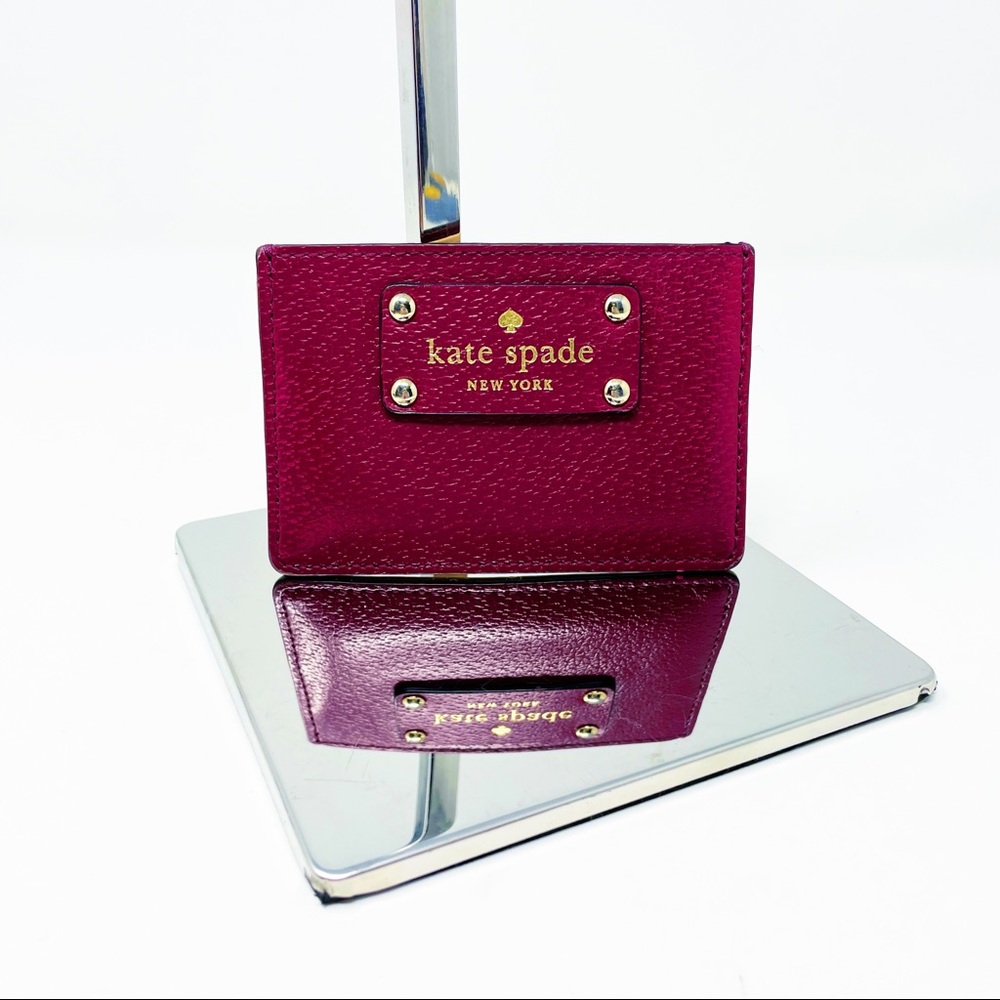 Kate Spade Card Case Graham Wellesley Burgundy